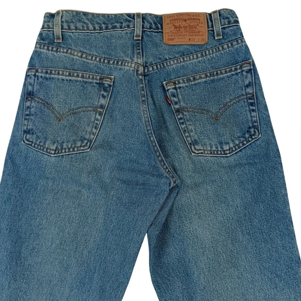 Vintage Levi's 550 Relaxed Fit Jeans Mens‎ 29X34 Blue Fade Straight Leg 1998 Y2K